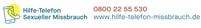hilfetelefon-logo Logo, Telefonnummer und Internetseite vom Hilfe-Telefon für sexuellen Missbrauch