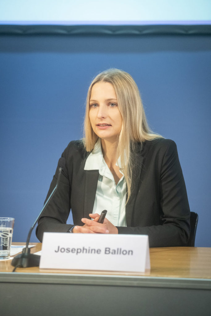 EUJS and HateAid sue Twitter - landmark case press conference - Josephine Ballon