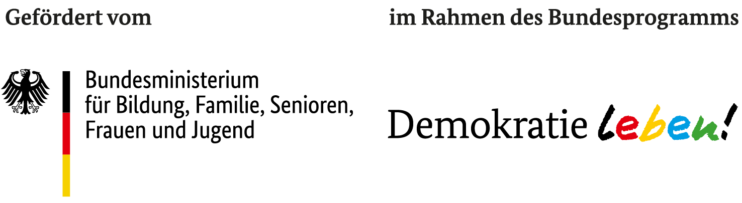 BMBFSFJ_DL_mitFoerderzusatz Logo bmfsfj + Demokratie Leben