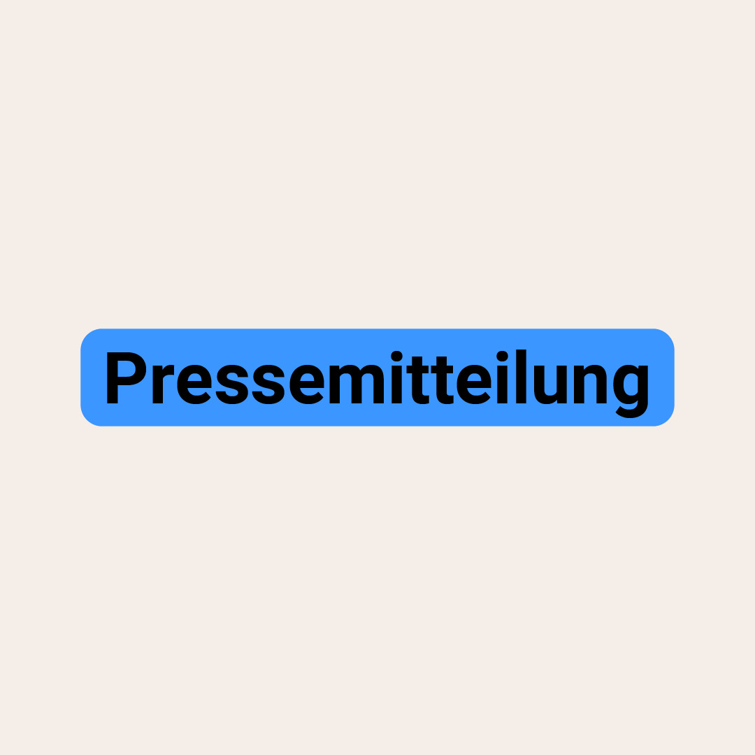 HateAid Pressemitteilung - Platzhalterbild für Google mit hell-sandiger Hintergrundfarbe und der Aufschrift "Pressemitteilung"