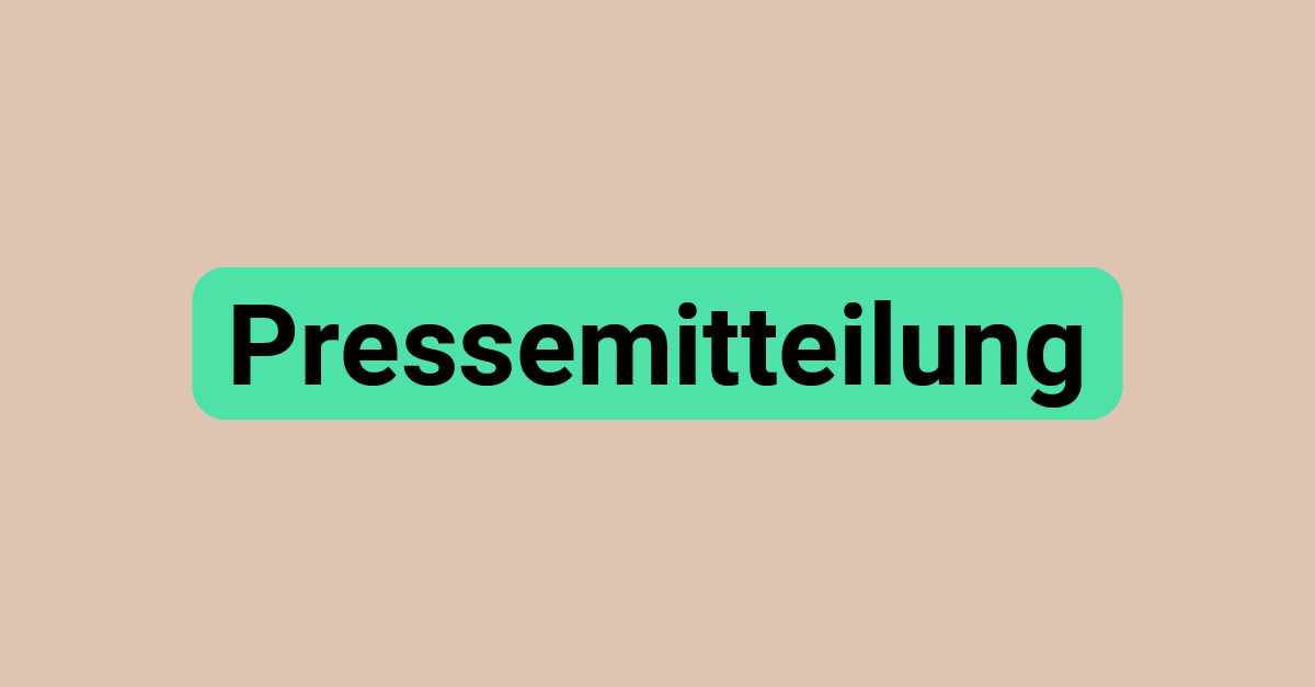 HateAid Pressemitteilung - Platzhalterbild für Social Media Sharing mit sandiger Hintergrundfarbe und der Aufschrift "Pressemitteilung"