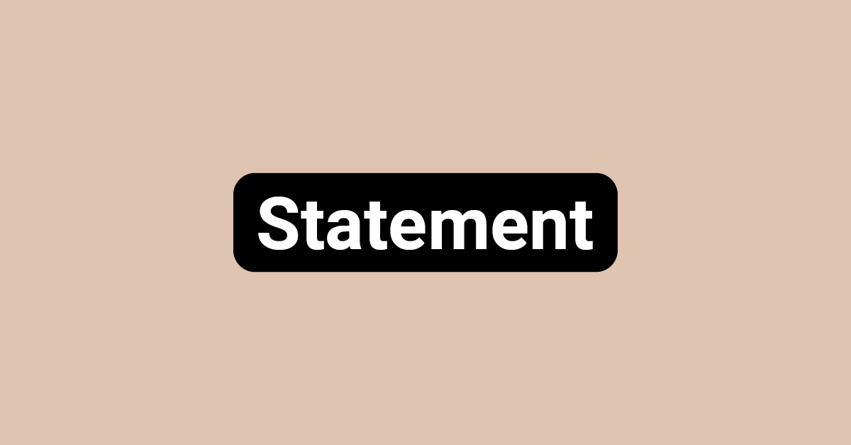 HateAid Stellungnahmen & Open Letters - Platzhalterbild für Social Media mit sandiger Hintergrundfarbe und der Aufschrift "Pressemitteilung"