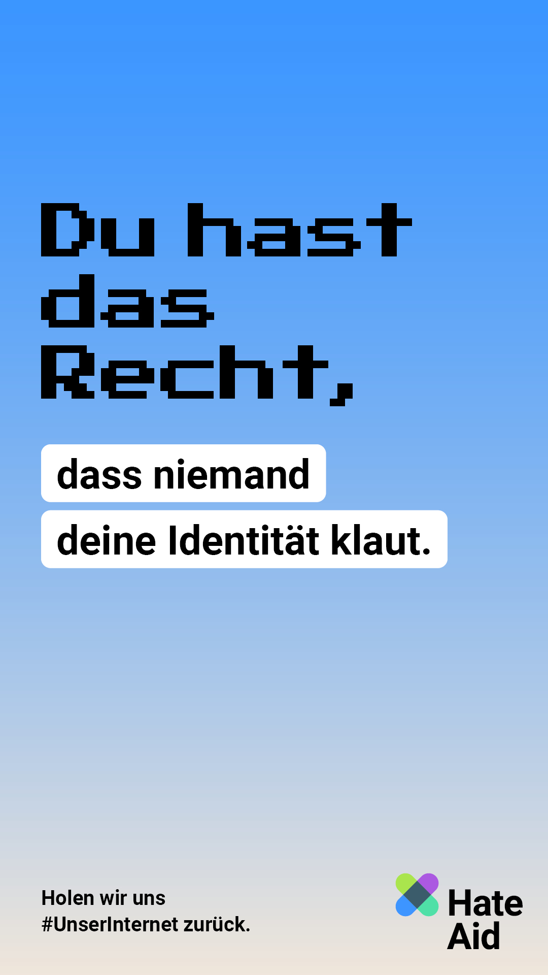 HateAid Menschenrechtskampagne #UnserInternet - Social Media Kit - 9zu16 ohne Bild
