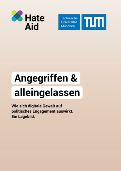 Studie "Angegriffen & alleingelassen" - Coverbild